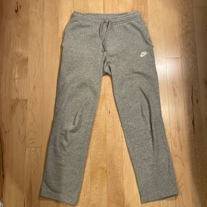 Nike Grey Fleece Sweatpants Small
